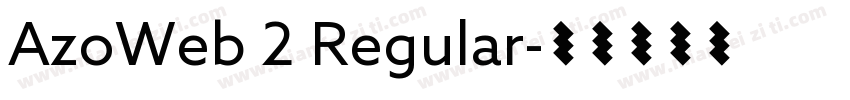 AzoWeb 2 Regular字体转换